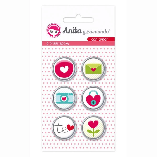 PACK6 BRADS EPOXY CON AMOR GRAFOPLAS REF.37010112 PACK6 BRADS EPOXY CON AMOR GRAFOPLAS REF.37010112
